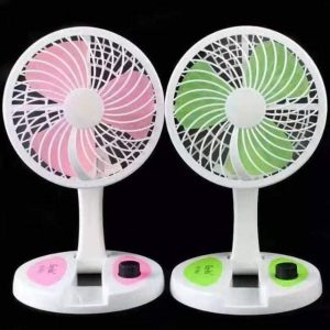 Rechargeable folding Fan With Led Light