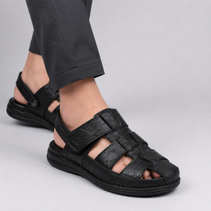 mens casual Genuine Leather sandals-KM-75B