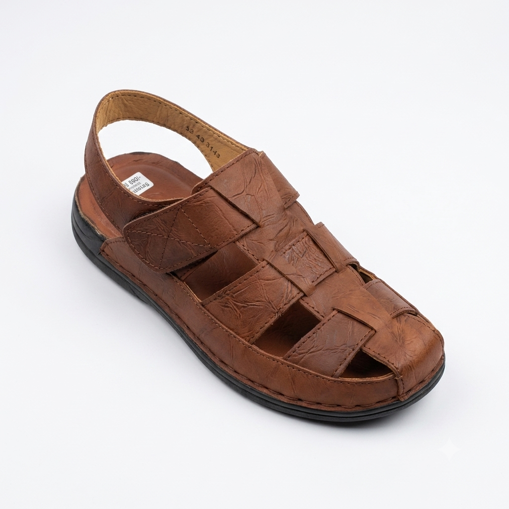 mens casual Genuine Leather sandals-KM-75C - Image 2
