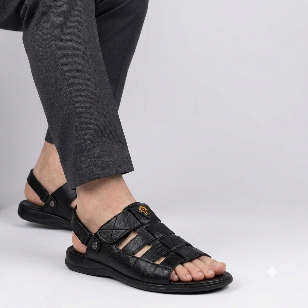 Mens casual Genuine Leather sandals-KM-77B