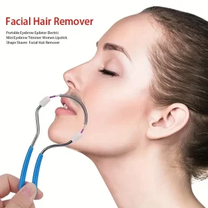 2 - Pcs Painless Spring Facial Hair Remover & Epilator Roller