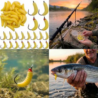 36 Pcs Maggots Fishing Bait