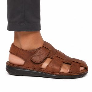 mens casual Genuine Leather sandals-KM-75C
