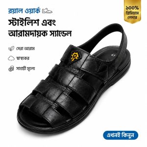 Mens casual Genuine Leather sandals-KM-77B