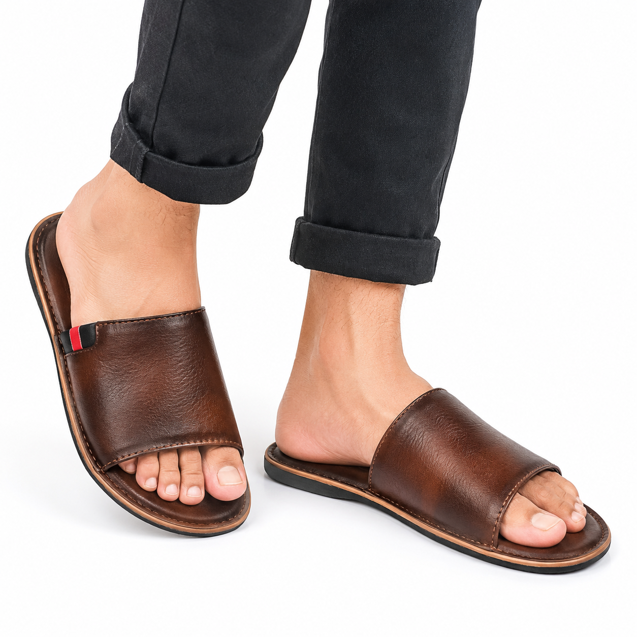Men's Premium Slide Sandal – Brown KM-25