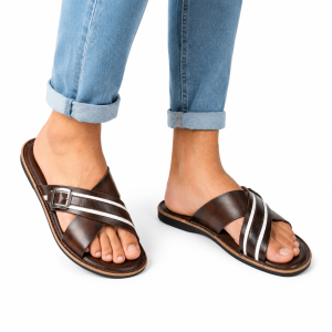 Men's Premium Slide Sandal – Brown KM-30