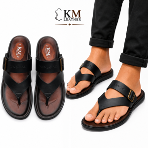 Mens casual Genuine Leather sandals-KM-200-B